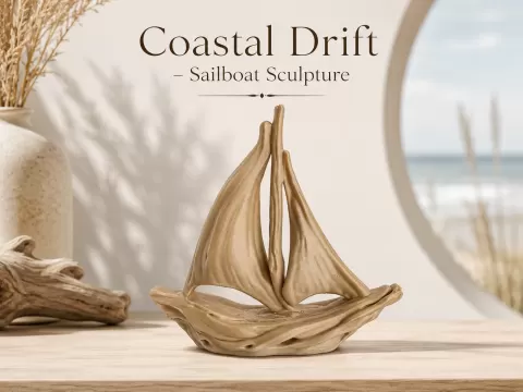 Coastal Drift – Sailboat Sculpture