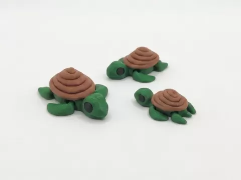 Cute Flexi Turdle + keychain