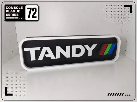 Console Logo Plaque - TANDY