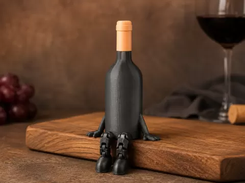 Articulated Flexi Wine Bottle Buddy