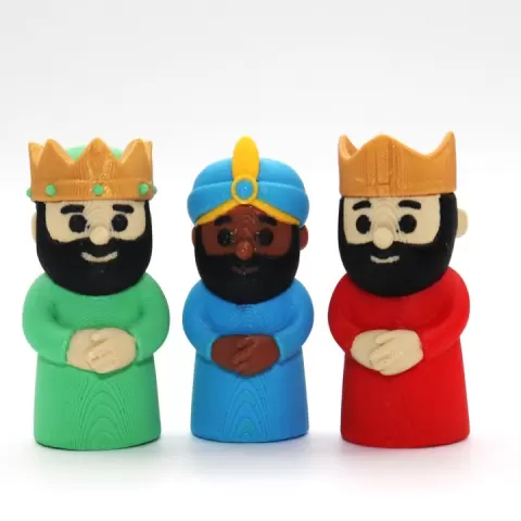 3 WISE KINGS - (BIBLICAL SERIES) - THE NATIVITY - PRINT IN PLACE, NO SUPPORTS, FLEXI - THE PRINTED BURROW by The Printed Burrow