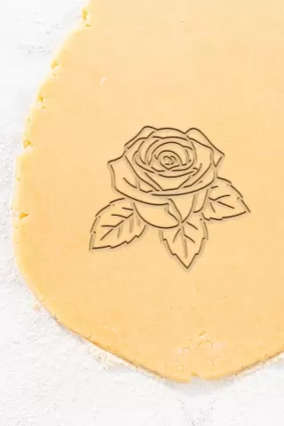 Rose Cookie Cutter, Biscuit Cutter