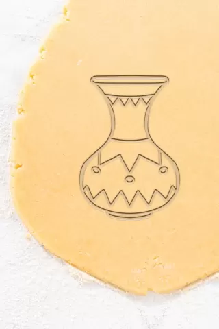 Vase Cookie Cutter, Biscuit Cutter