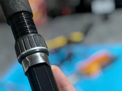 guia de fijacion de reel para caña de pescar con rosca - J-ona3d