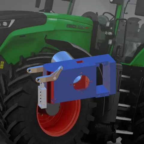 Axle rear v 2.0 BRUDER CLAAS, FENDT, JOHN DEERE, FERGYSSON, - Vasiliy Solovx
