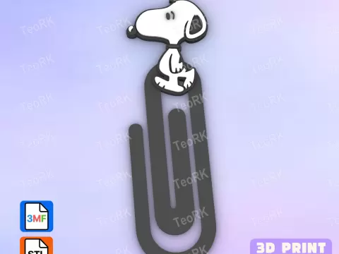 Paperclip SNOOPY - bookmark - TeoRk
