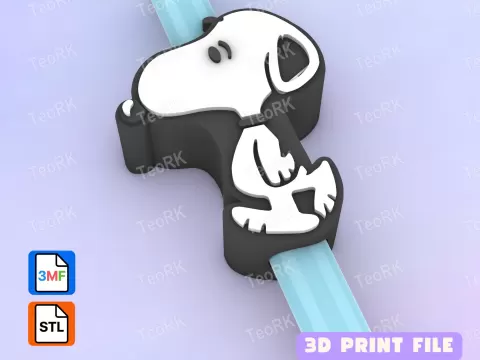 Straw Topper SNOOPY - TeoRk