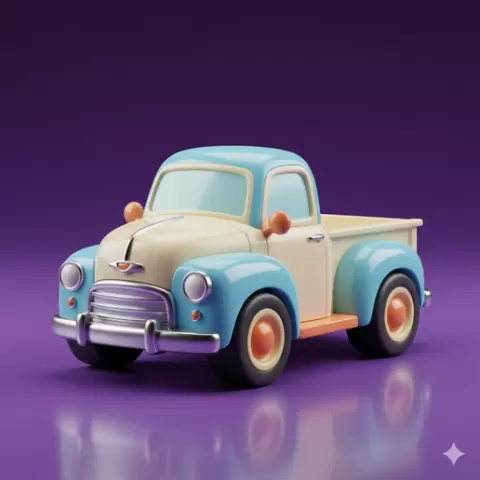 mini car STL Smart Printable vintage car STL automobile 3D Printable STL File classic car STL for Your 3D Printer