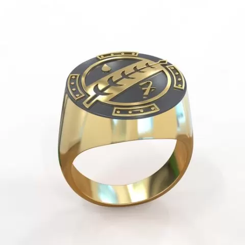 Signet ring Star Wars Mandalorian Crest