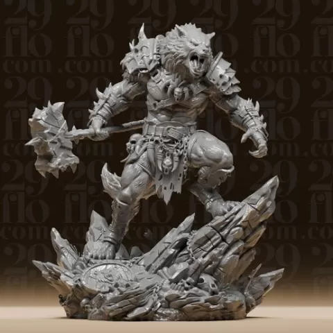 #010 Humanoid Wolf Warrior