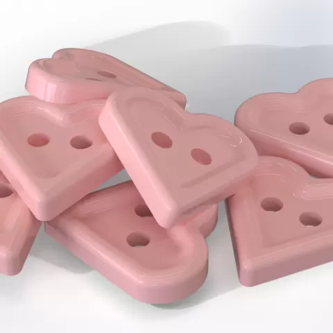 Heart Button – Free 3D Print