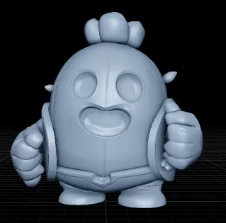 Spike – Premium Fan Art Collectible 3D Model | Inspired by Brawl Stars | STL for Printing