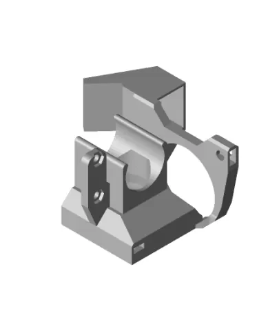 Clippable E3D Volcano part and hotend cooler with BLTouch mount