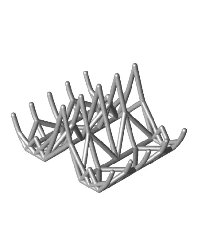 soap dish double-wireframe