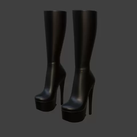 Sleek High Platform Boots