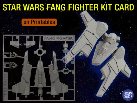 Star Wars Fang Fighter Kit Card