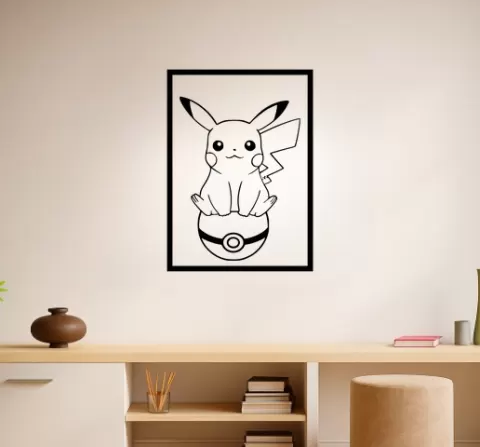 Pikachu Pikachu Crying Wall Art Framed