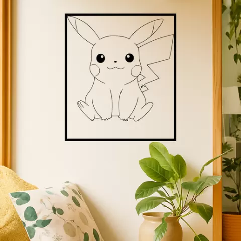 Pikachu Pikachu Angry Wall Art Framed