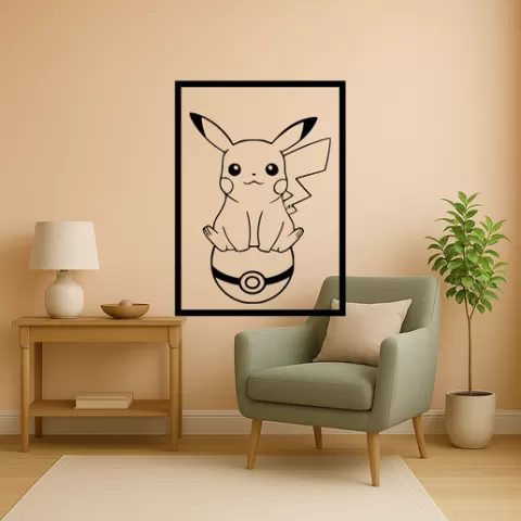Pikachu Pikachu Angry Wall Art Framed