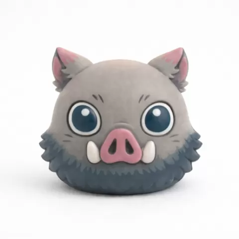 Inosuke Hashibira - Demon Slayer: Kimetsu no Yaiba - Cabeza, velas, yeso, moldes, decoración,