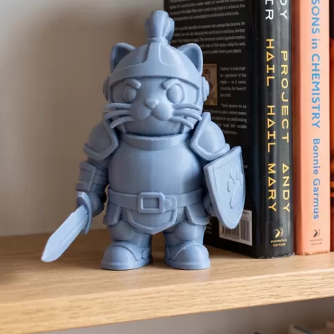 Heroic Chibi Knight Cat 🛡️⚔️