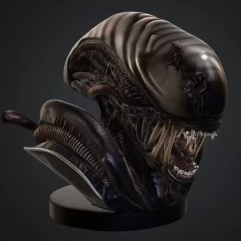 xenomorph bust - CB bits N bobs