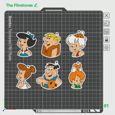 The Flintstones Keyring Pack