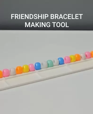 Friendship Bracelet Making Tool #1 | Basic bead pattern design planner & organizer for 25 beads