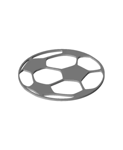 soccerball wall art.stl
