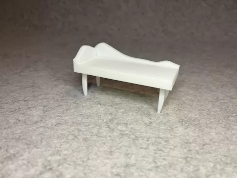 Dollhouse chaise lounge miniature house