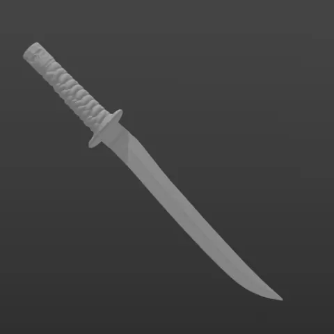 Samurai Skull Tanto Dagger 3D Printable