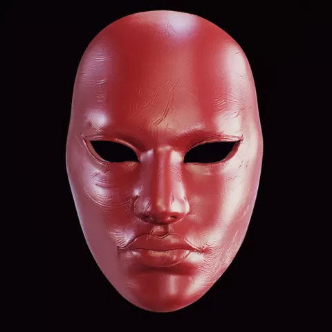 Hen Gaidth mask Geralt vampire red armour mask witcher - Vampire Geralt Mask - Venetian Mask - Eyes wide shut