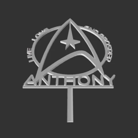 Star Trek Cake Topper - ANTHONY