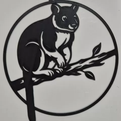 GeoArt Tree Kangaroo Wallhanging by RdCreations