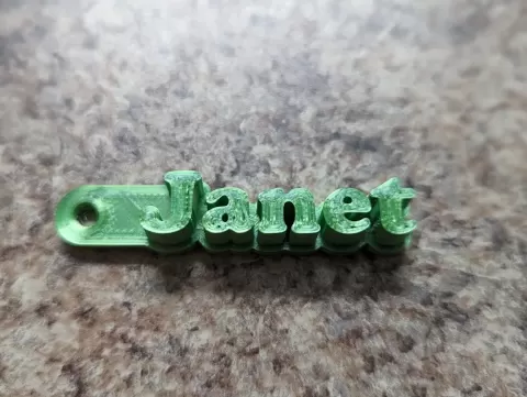 Janet Keychain - Trash Can Guy