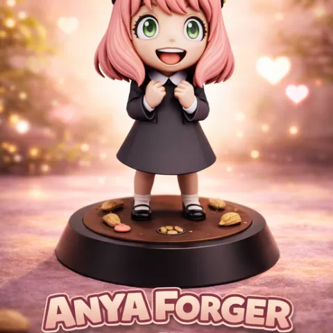 Anya Forger Chibi - Spy x Family STL | Cute Anime Figure | Fan Art