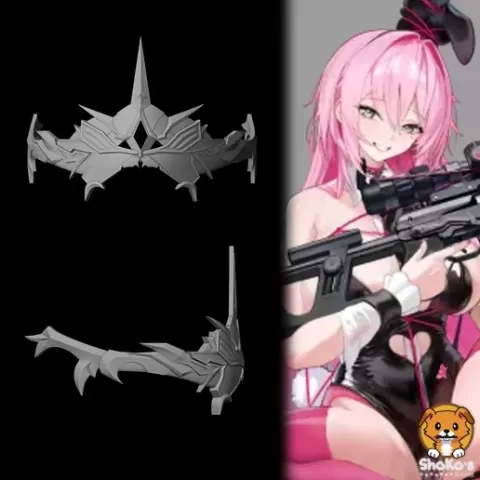 Velvet Bunny - Mask - Nikke Goddess of Victory Cosplay Prop