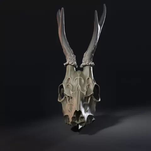 Deer Skull (Pre-Supported)