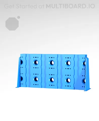 4x2 - 4x Stack - Single-Sided - Lite Multipoint Rail - Mounting Plate