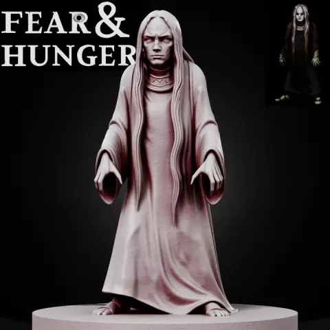 FEAR AND HUNGER ENKI ANKARIAN tabletop D&D RPG miniature figurine – scale STL Fan Art by Abyss Art Studio