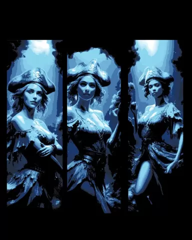 Davey's Locker claims the lives of Pirate Beauties - Set of Bookmarks