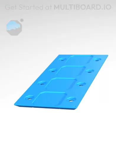 2x4 - Internal Grid - Simple Drawer Stacking Plate