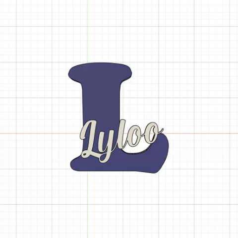 Personalized letter L with first name