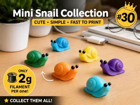 Mini Snail Fidget - Micro Zoo