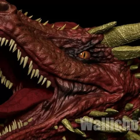Red Dragon Bust
