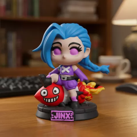 Jinx Chibi STL 3MF File