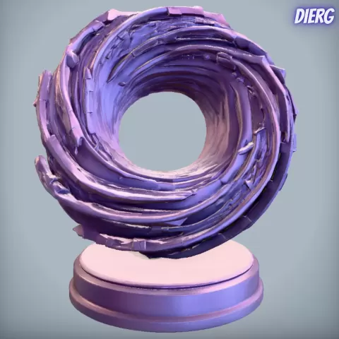 Void Sculpture Abstract Space Home Decor - DiErModels