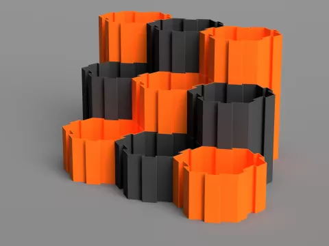 Modular Honeycomb Desk Organiser