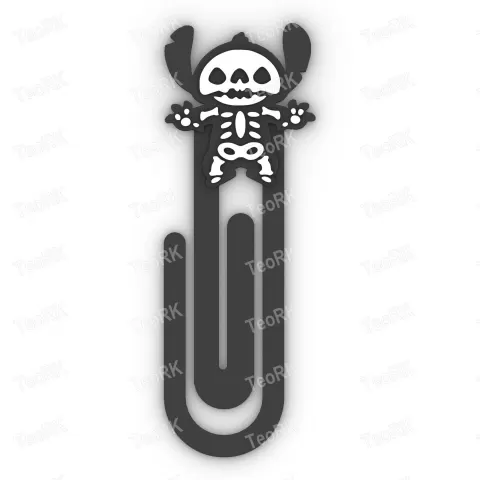 Paperclip STITCH BONE - bookmark - TeoRk