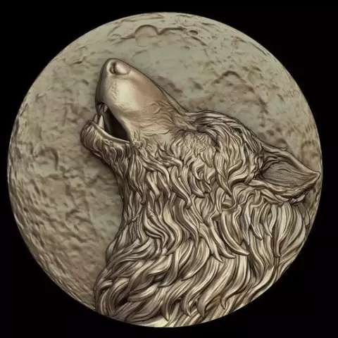 Howling Wolf Medallion